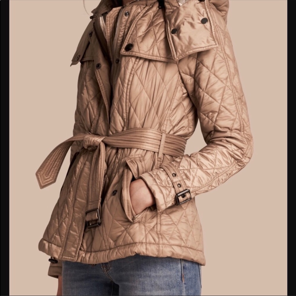 Cream and Leopard Barbour Jacket Size 8